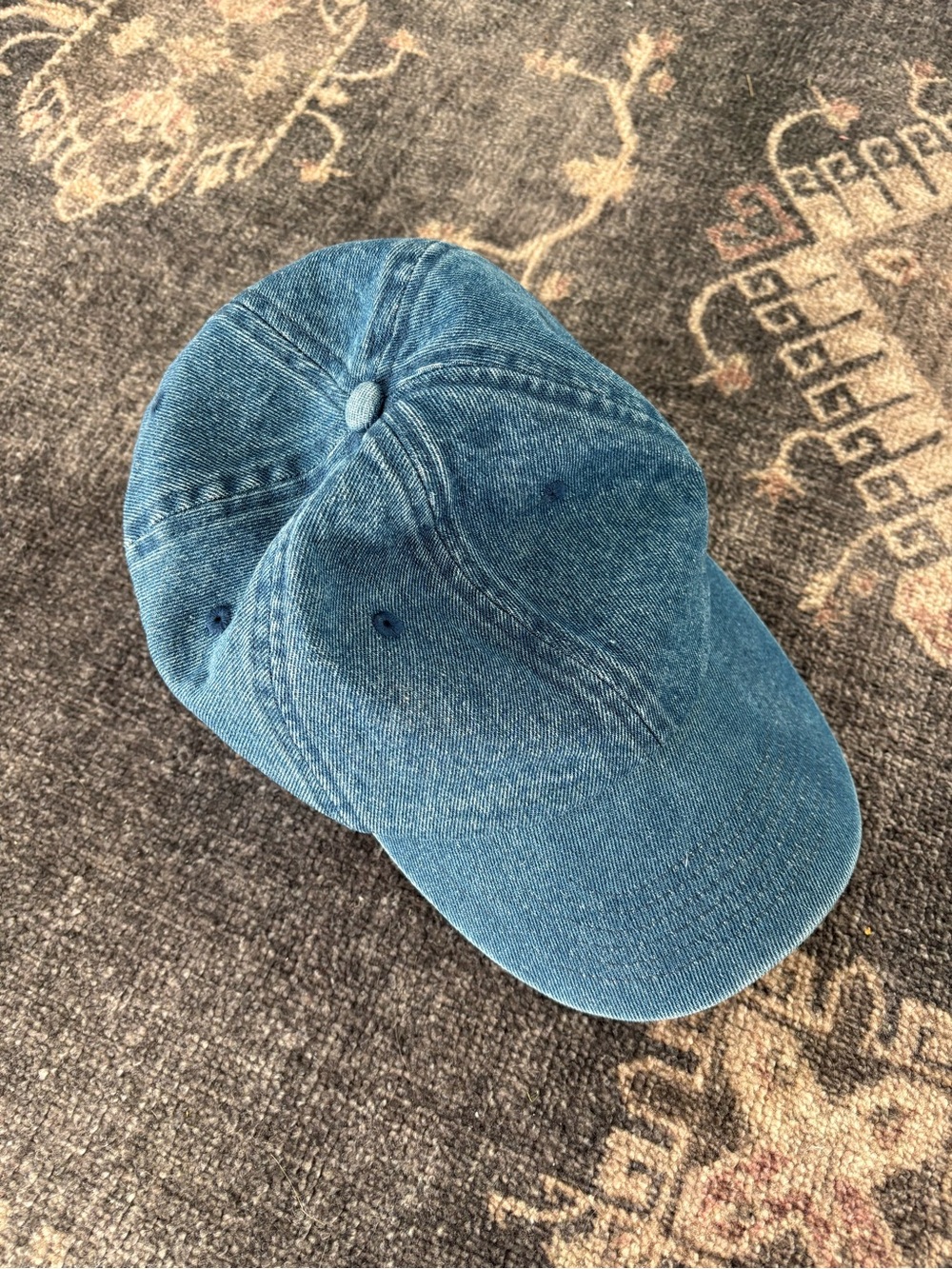 Women's Blue Denim Baseball Cap